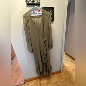 Wayf Olive Dress, Size XS
